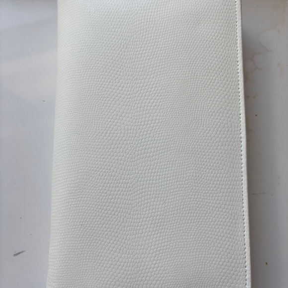 NIB Pottery Barn white leather travel jewelry case - Picture 5 of 6